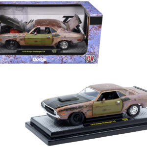 1970 Dodge Challenger T/A Rusted Limited Edition to 4050 pieces Worldwide 1/24 Diecast Model Car by M2 Machines