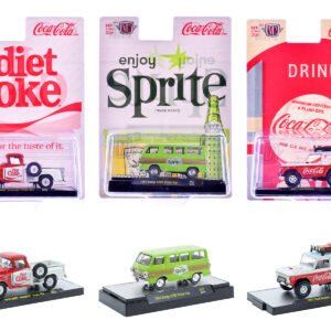 "Sodas" Set of 3 pieces Release 57 Limited Edition to 10000 pieces Worldwide 1/64 Diecast Model Cars by M2 Machines