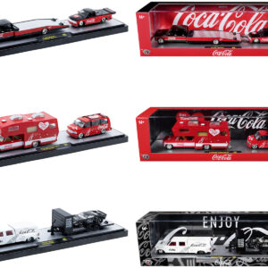 Auto Haulers "Coca-Cola" Set of 3 pieces Release S05 Limited Edition to 6000 pieces Worldwide 1/64 Diecast Models by M2 Machines