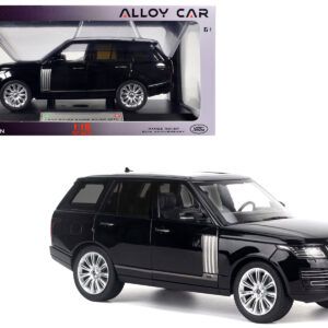 Land Rover Ranger Rover 50th Anniversary Black Metallic with Sunroof 1/18 Diecast Model Car by Heimanba