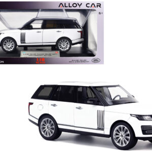 Land Rover Range Rover 50th Anniversary White Metallic with Sunroof 1/18 Diecast Model Car by Heimanba