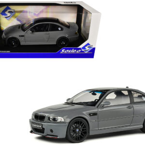 2000 BMW E46 M3 "Streetfighter" Nardo Gray with Black Top 1/18 Diecast Model Car by Solido