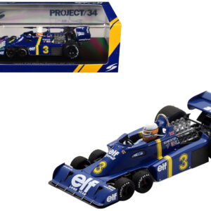 Tyrrell P34 #3 Jody Scheckter Winner Formula One F1 "Swedish GP" (1976) with Driver 1/43 Model Car by Spark