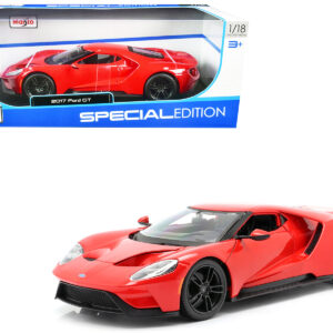 2017 Ford GT Red with Black Wheels "Special Edition" 1/18 Diecast Model Car by Maisto